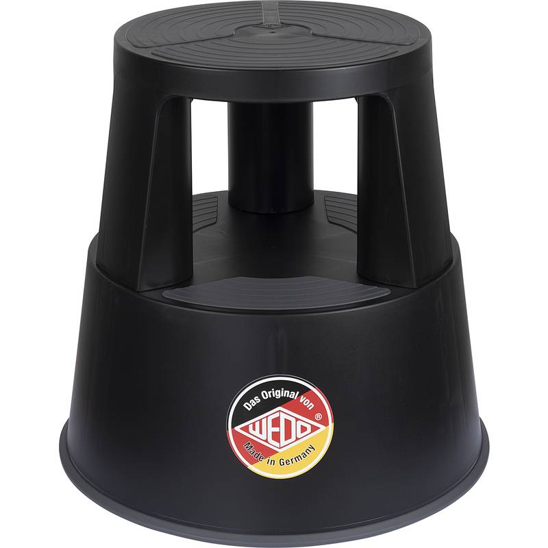 WEDO Rollhocker SuperStep, aus Kunststoff, schwarz / RAL9005
