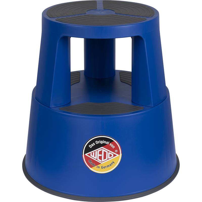 WEDO Rollhocker SuperStep, aus Kunststoff, blau / RAL 5002