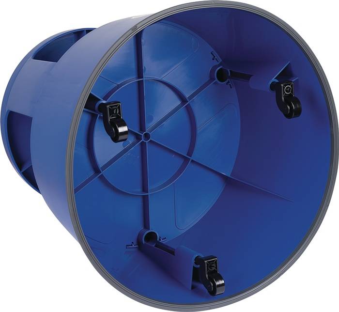 Rollhocker PP & TPE blau H.mit/ohne Belastung 420/428mm