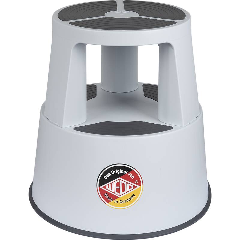 WEDO Rollhocker SuperStep, aus Kunststoff, lichtgrau/RAL7035