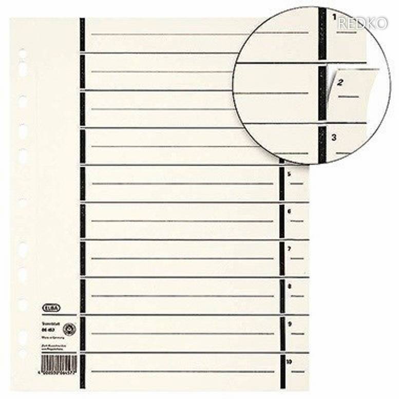 Oxford Trennblatt A4 mit Perforation aus Kraftkarton 100Stk Multimedia-Technik