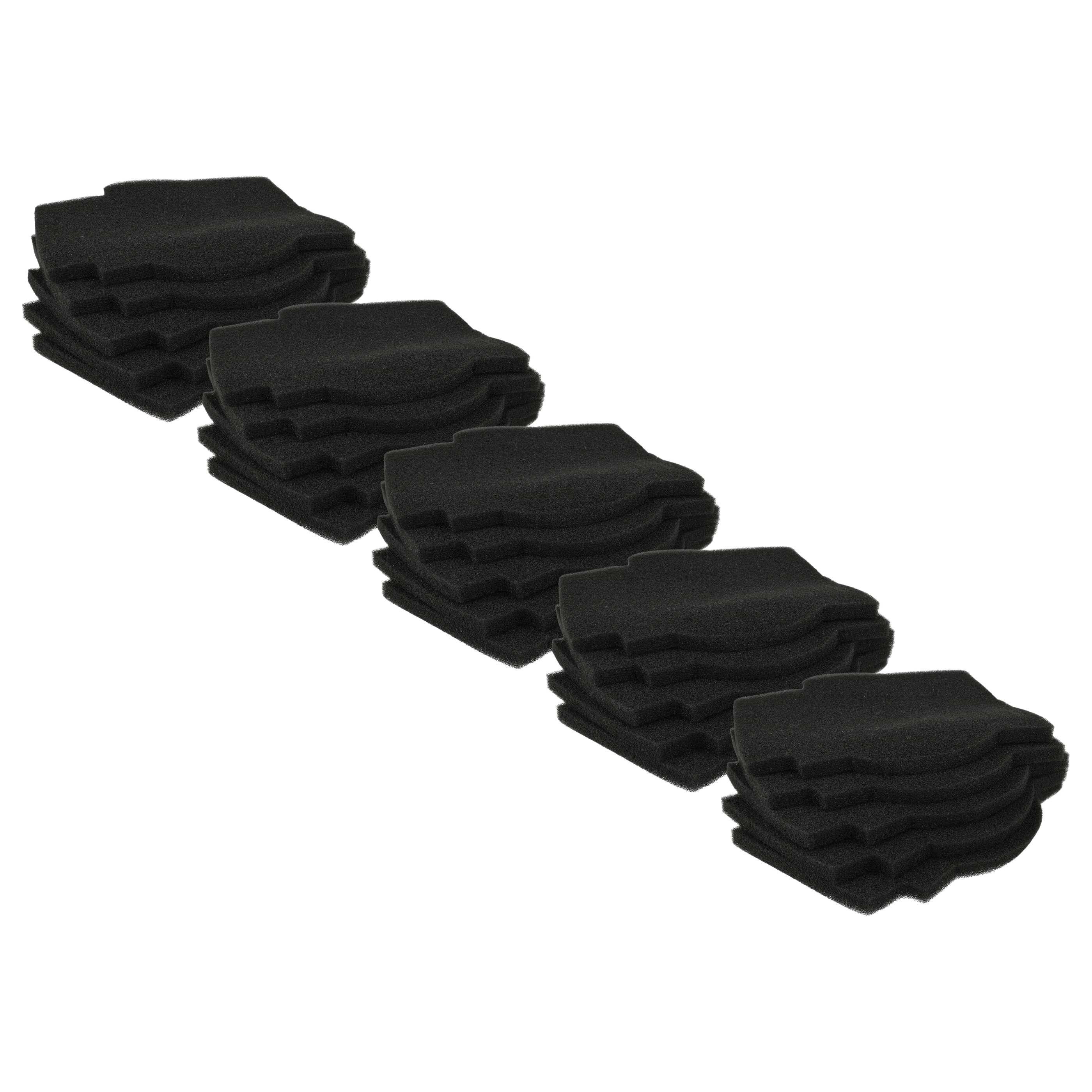 vhbw 25x Luftfilter Ersatz für Lunos 2/FSI-R, 39721 für Lüfter, Badlüfter, Ventilator, Lüftungsgerät - Schwarz