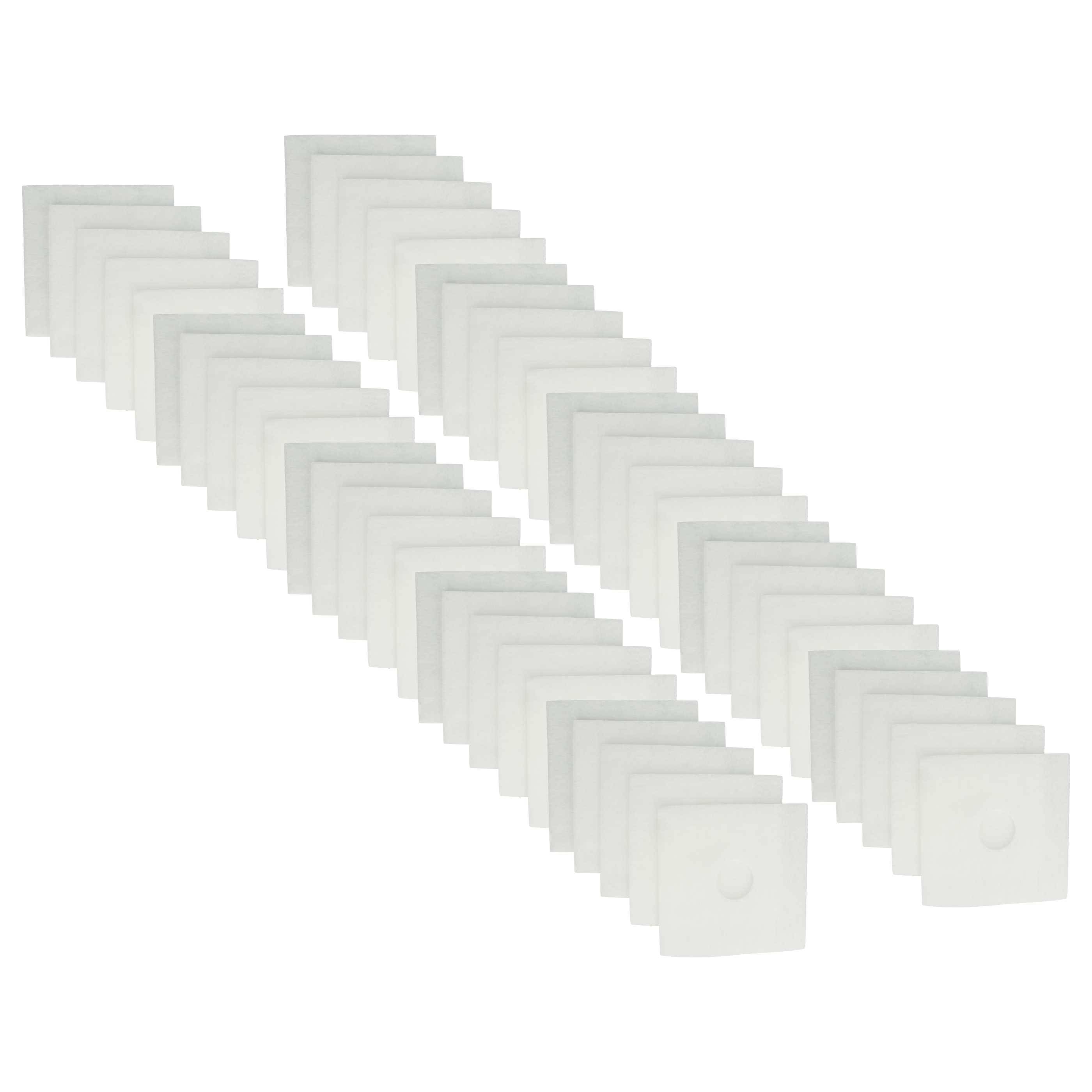 vhbw 50x Luftfilter kompatibel mit Helios ELS-VE 60/40, ELS-VE 60/30, ELS-VE 60, ELS-VE 100/60/40 S, ELS-VEB 100 Lüfter, Ventilator, Lüftungsgerät