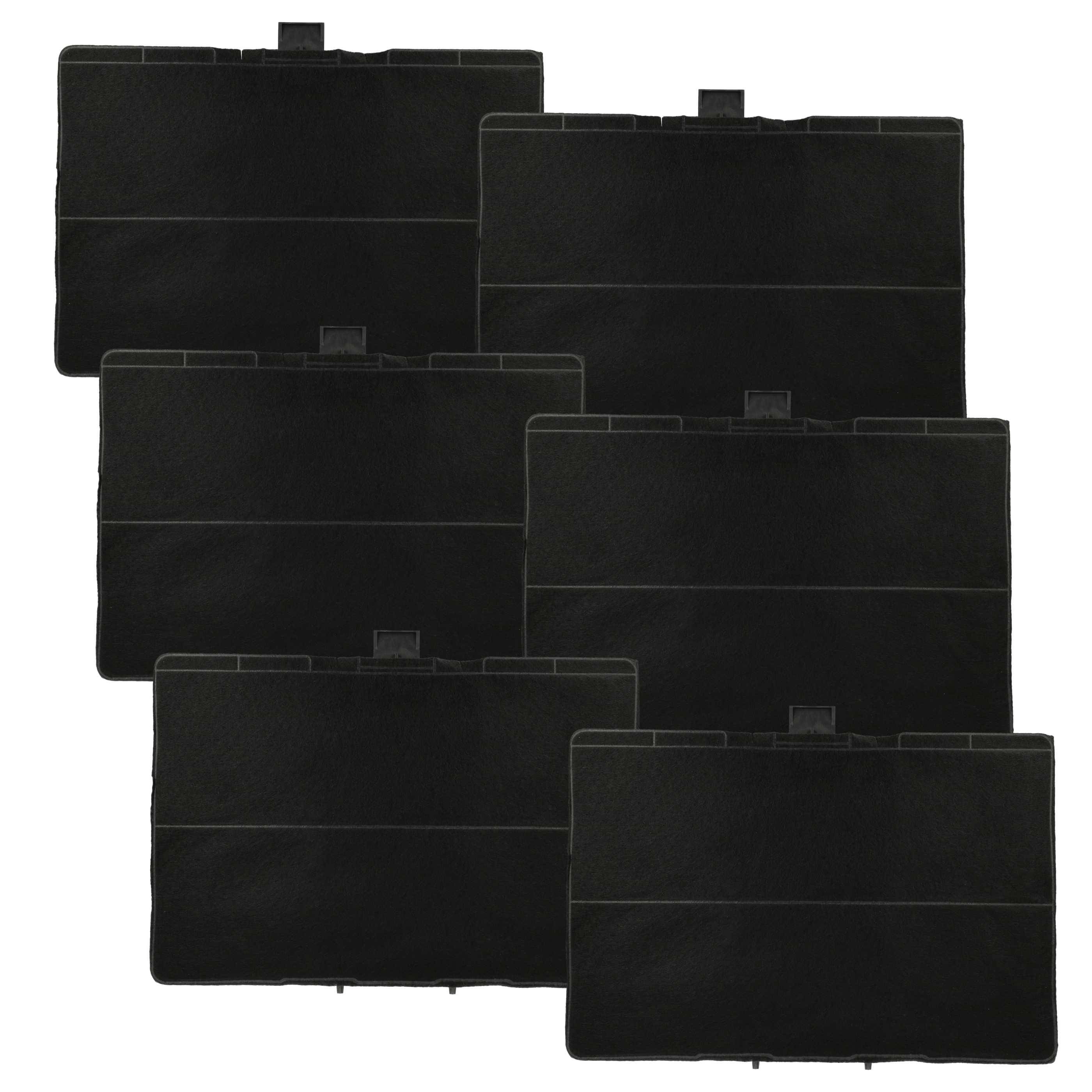 vhbw 6x Aktivkohlefilter kompatibel mit Siemens LC97BA542, LC97BA520W/03, LC97BA542/03, LC97BA532 Dunstabzugshaube - 31,5 x 21,5 x 2,3 cm