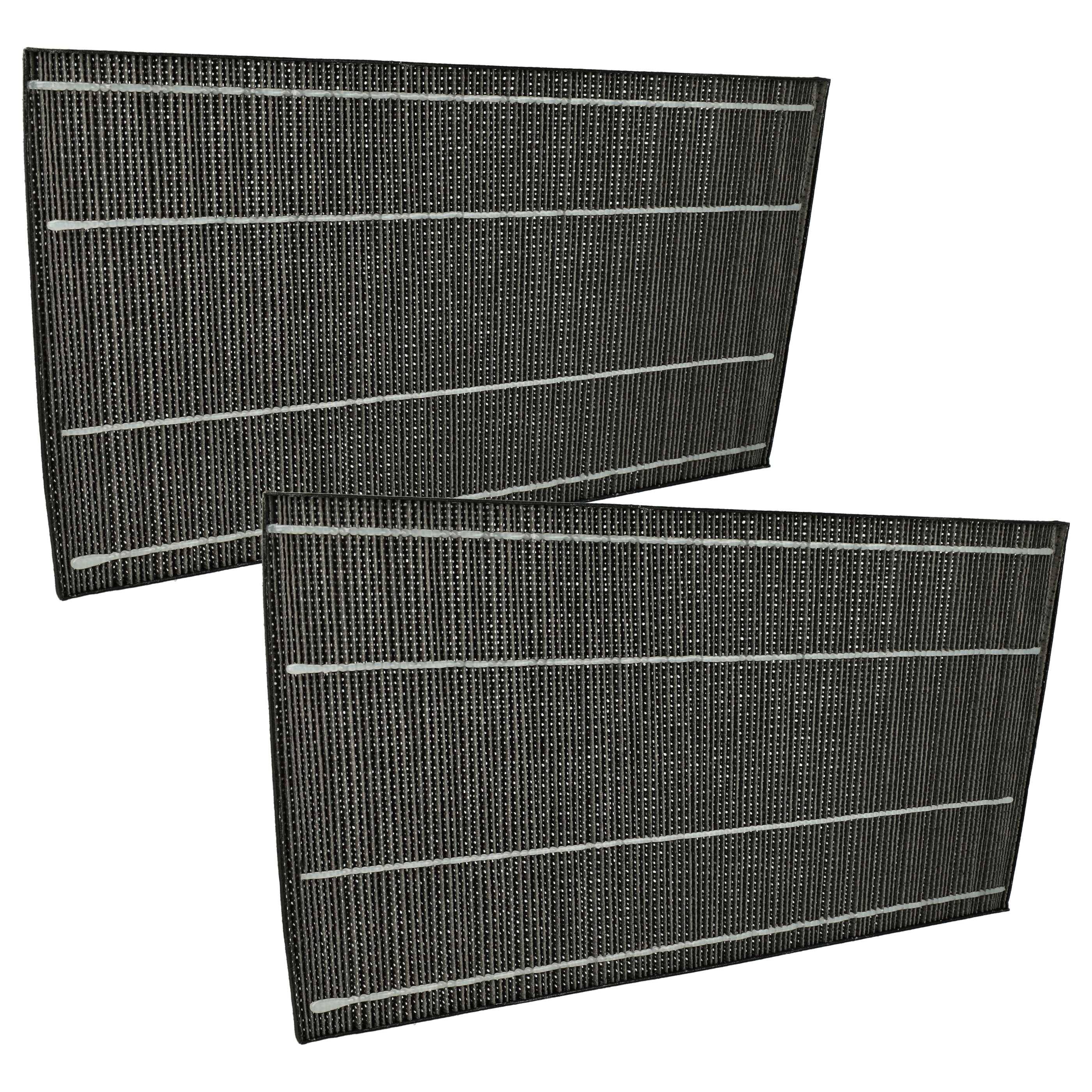 vhbw 2x Aktivkohlefilter Ersatz für Sharp FZ-A61DFR für Luftreiniger - Luftfilter Schwarz