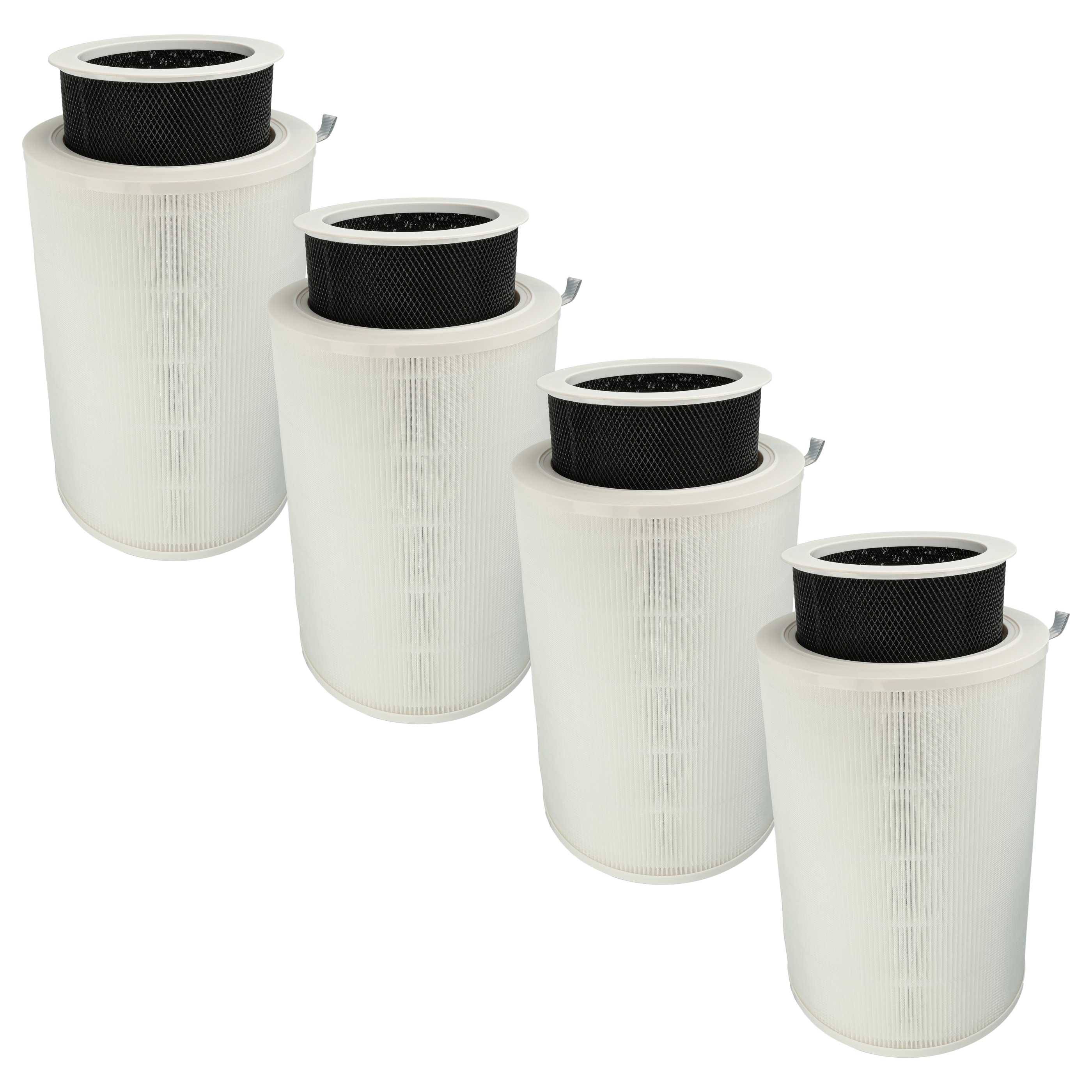 vhbw 4x Luftilter kompatibel mit Xiaomi Mi Air Purifier Max Luftreiniger - Kombifilter Vorfilter + HEPA + Aktivkohle