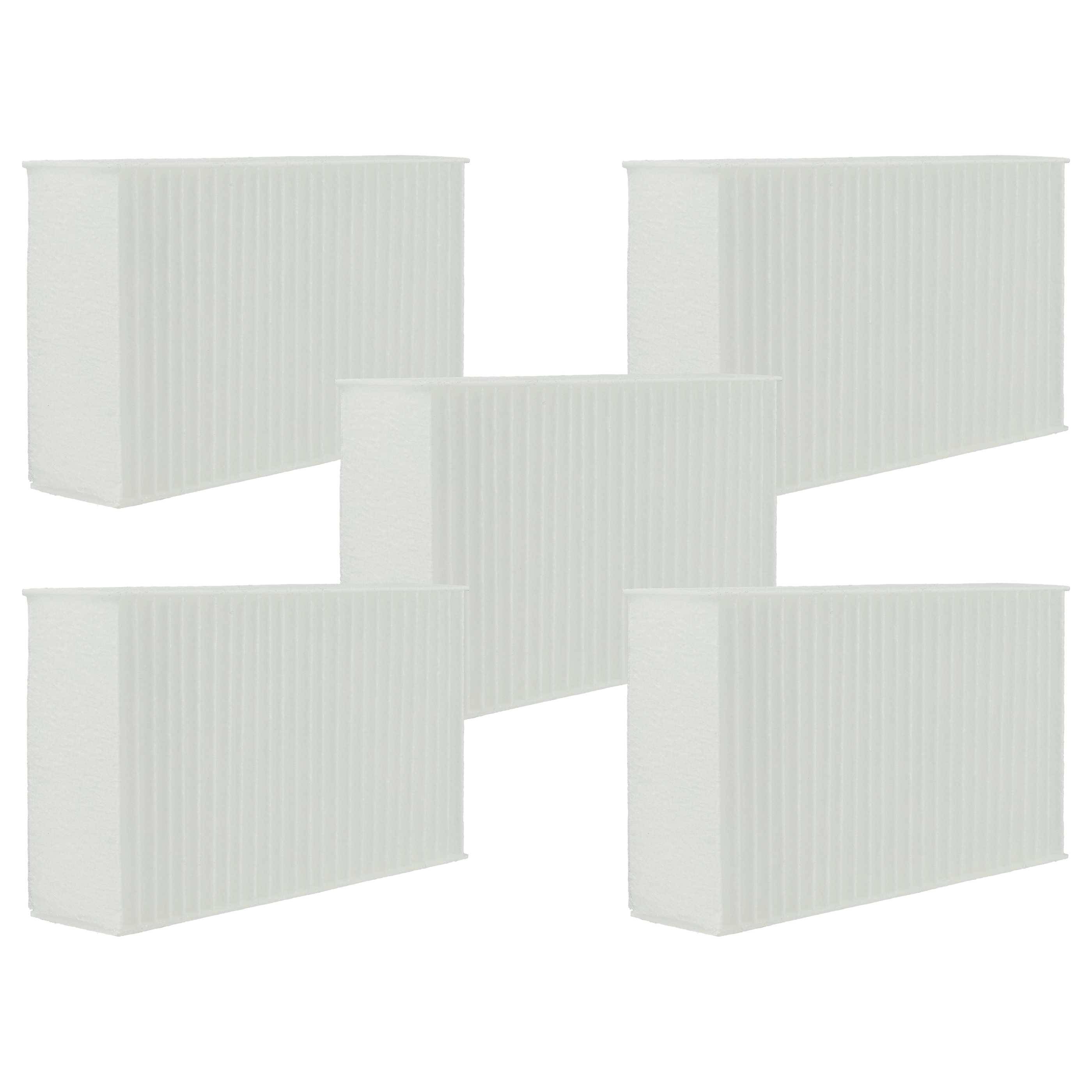 vhbw 5x Pollenfilter Ersatz für Miele TF-HG4, 6202520 für Wäschetrockner