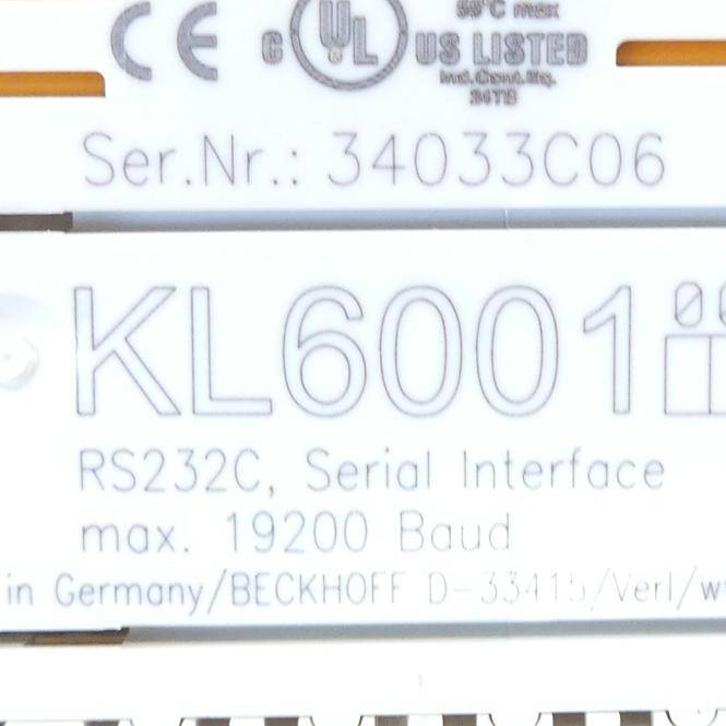 BECKHOFF Serielle Schnittstelle (KL6001)