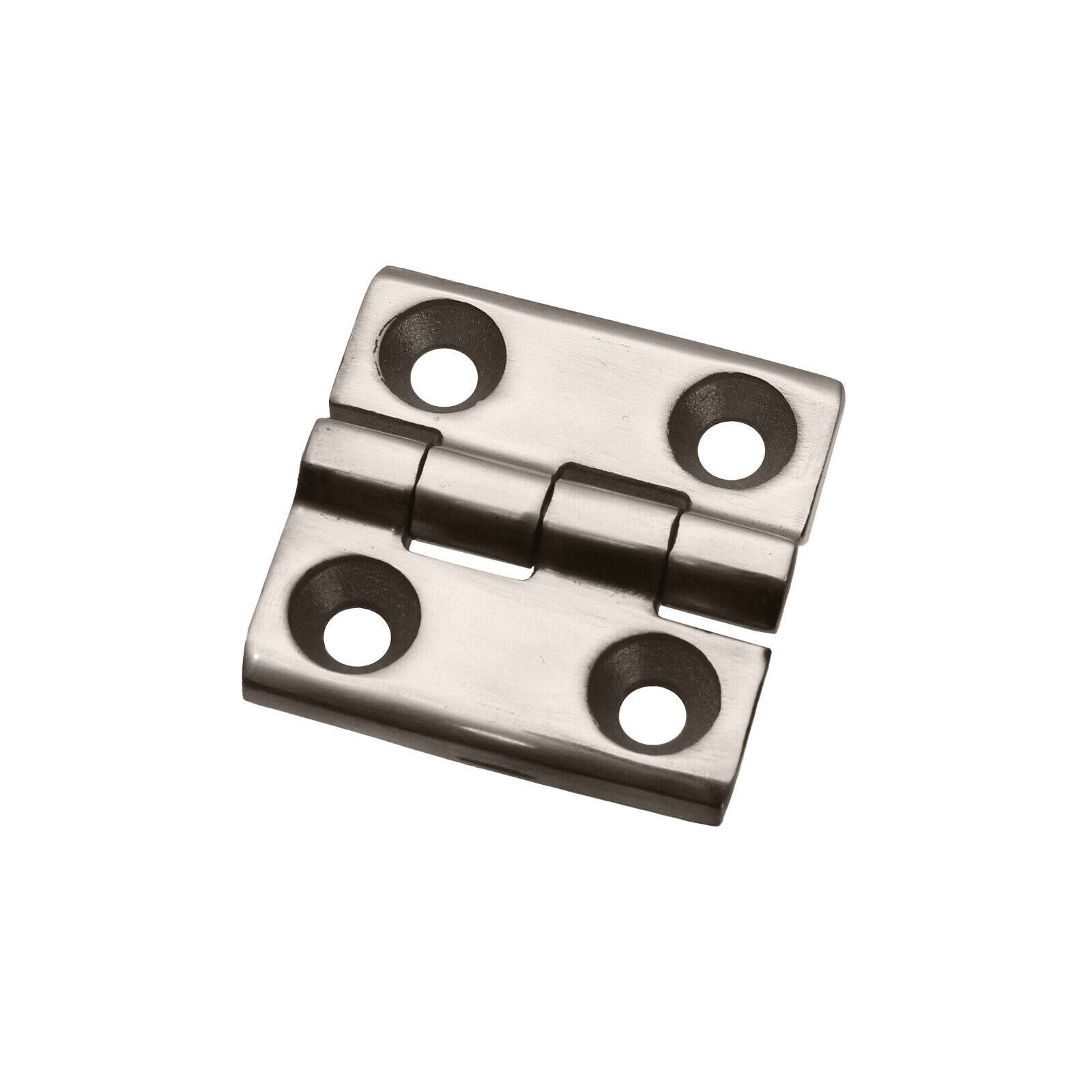 V2A Edelstahl Scharnier Metallscharnier rostfrei Türscharnier Möbelscharnier 50x50mm