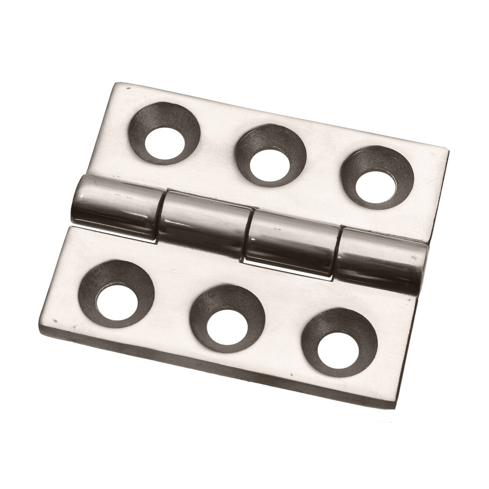 V2A Edelstahl Scharnier Metallscharnier rostfrei Türscharnier Möbelscharnier 65x80mm