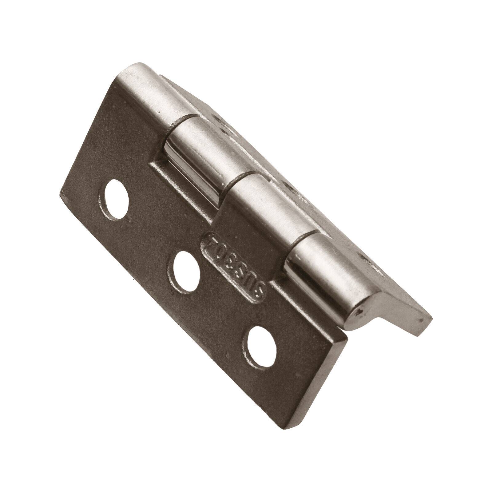 V2A Edelstahl Scharnier Metallscharnier rostfrei Türscharnier Möbelscharnier 65x80mm