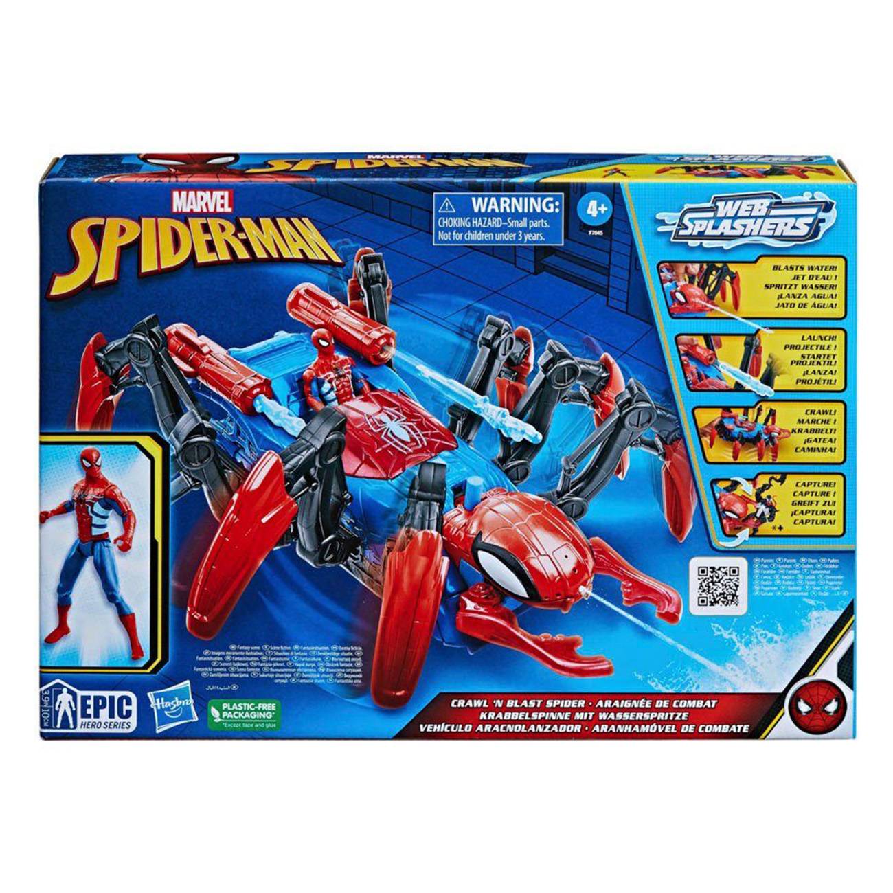 Hasbro Marvel Spider-Man - Crawl N Blast Spider Spielfigur