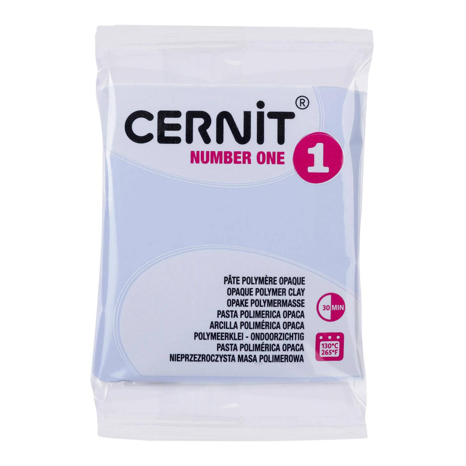 Cernit 6x Number One, Polymer-Modelliermasse, 56g, Pastellblau CE0900056259C