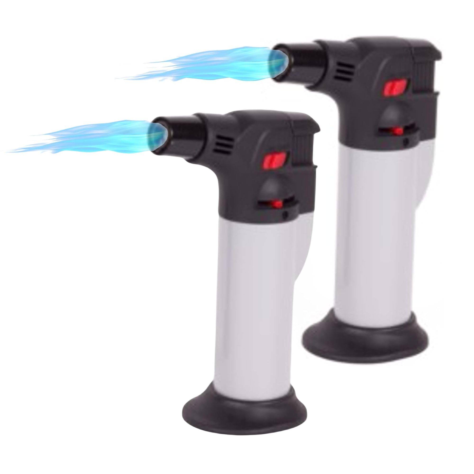 2 Mini 1300°Lötbrenner für Feuerzeug Gas - Löt brenner Gasbrenner Gasanzünder Lötlampe mit Piezozündung