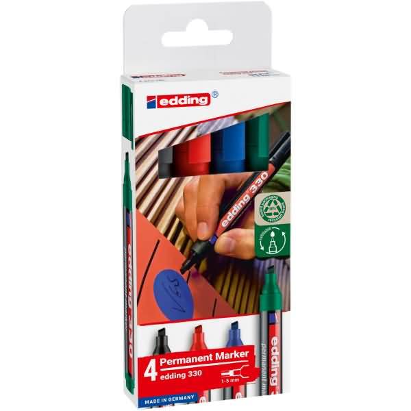 Permanentmarker 4-330-4-2 1-5mm sortiert 4 Stück