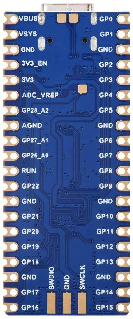 Waveshare RP2350-Plus Mikrocontroller, Dual-Core Cortex-M33, RISC-V, USB-C, 150 MHz - Flash-Speicher: 4 MB - Ausführung: Ohne Header