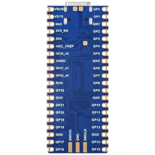Waveshare RP2350-Plus Mikrocontroller, Dual-Core Cortex-M33, RISC-V, USB-C, 150 MHz - Flash-Speicher: 4 MB - Ausführung: Ohne Header Waveshare RP2350-Plus Mikrocontroller, Dual-Core Cortex-M33, RISC-V, USB-C, 150 MHz - Flash-Speicher: 4 MB - Ausführung: Ohne Header