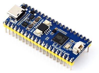 Waveshare RP2350-Plus Mikrocontroller, Dual-Core Cortex-M33, RISC-V, USB-C, 150 MHz - Flash-Speicher: 4 MB - Ausführung: Mit Header