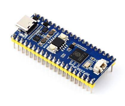 Waveshare RP2350-Plus Mikrocontroller, Dual-Core Cortex-M33, RISC-V, USB-C, 150 MHz - Flash-Speicher: 16 MB - Ausführung: Mit Header