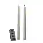 LED Stabkerzen Outdoorkerzen flackernd Timer H: 28cm weiß für Innen/Außen LED Stabkerzen Outdoorkerzen flackernd Timer H: 28cm weiß für Innen/Außen