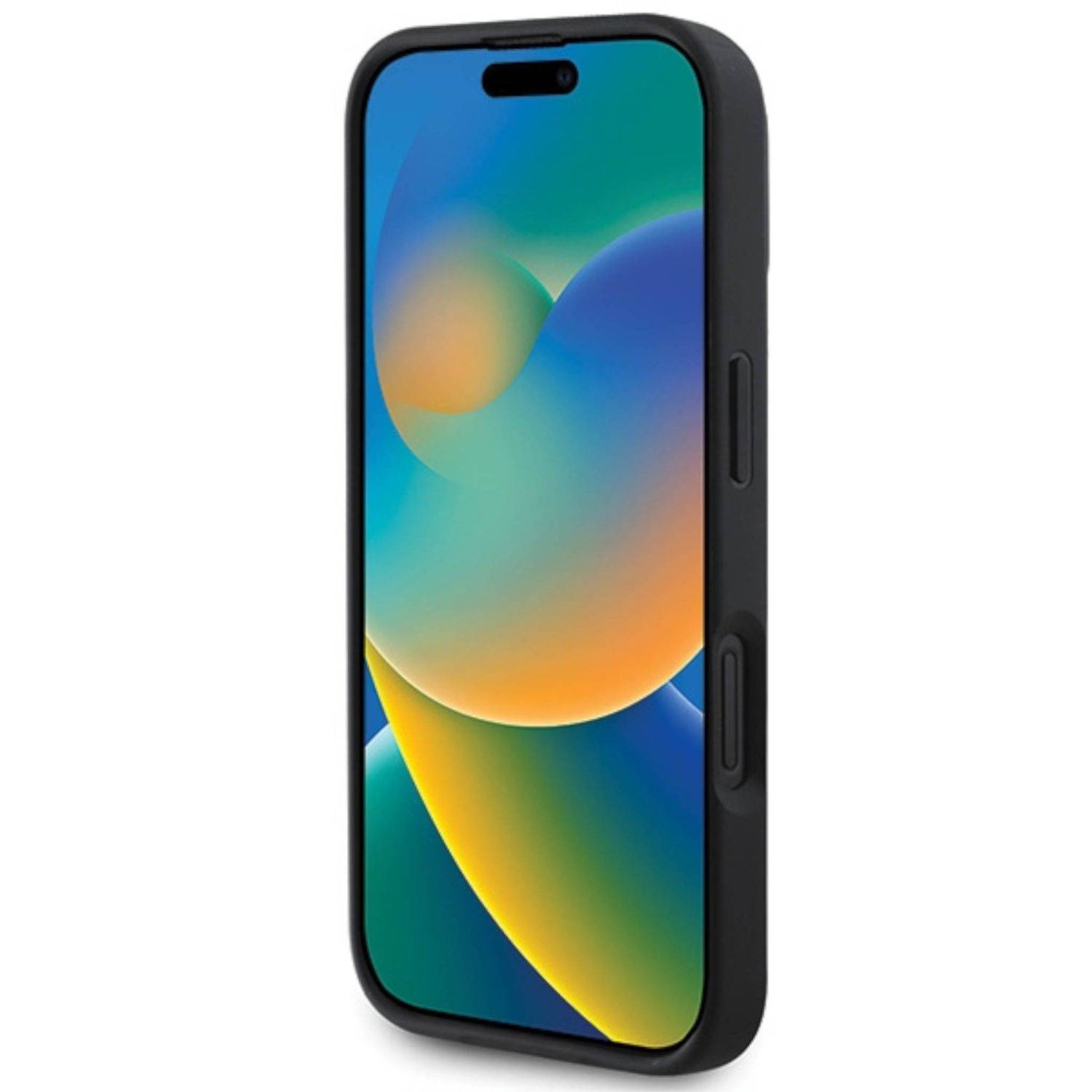 BMW Apple iPhone 16 Pro Max Leather Diamond Metal Logo MagSafe Case