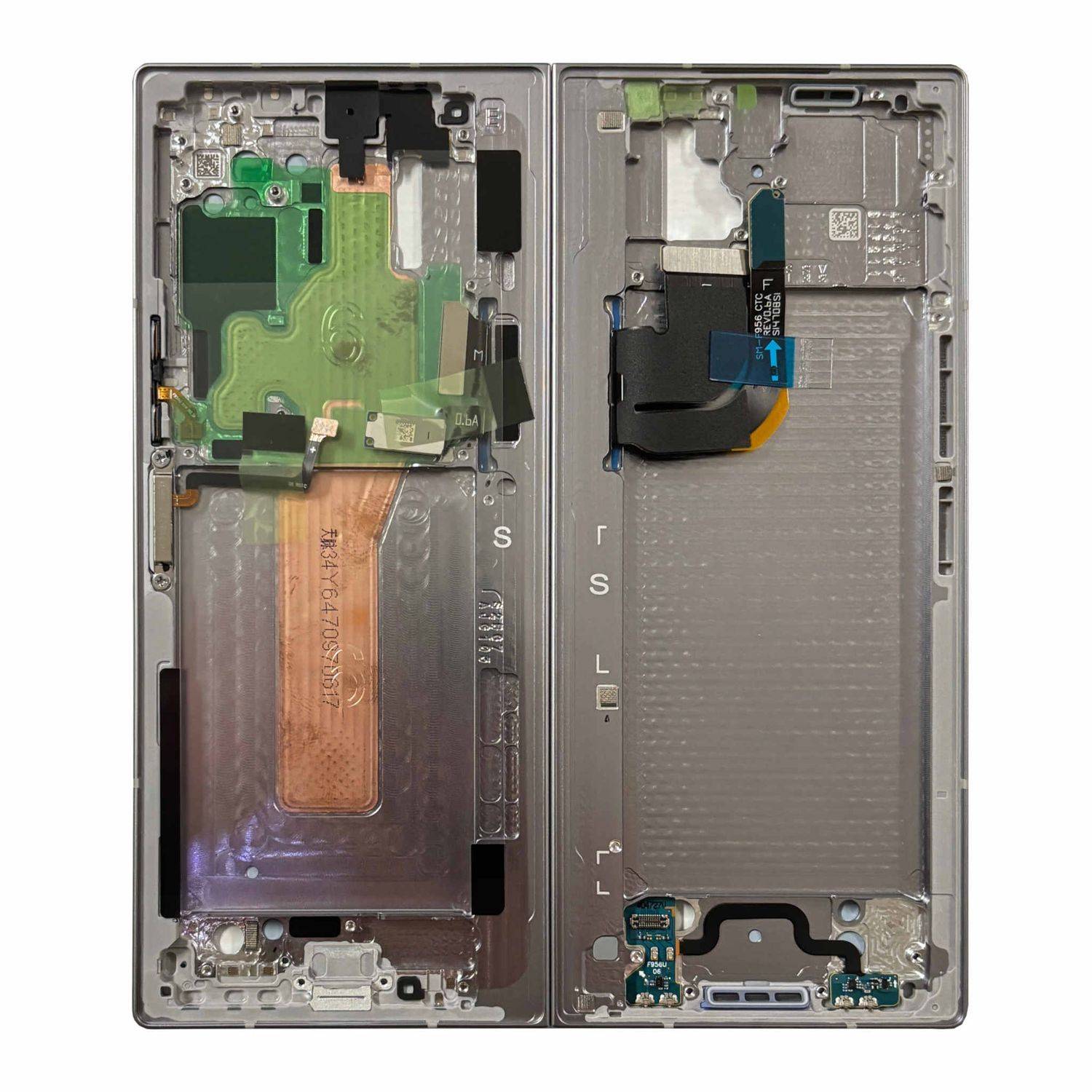 Samsung Display LCD Mittelrahmen für Galaxy Z Fold6 GH82-35044A Ersatz Silber