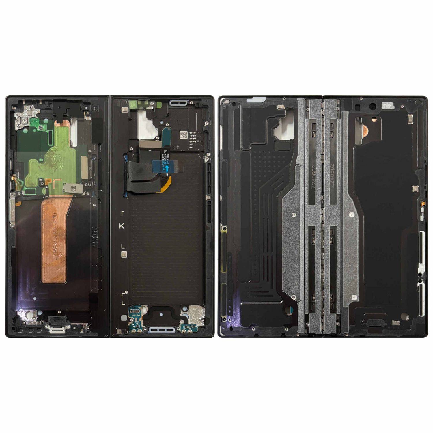 Samsung Display LCD Mittelrahmen für Galaxy Z Fold6 GH82-35044D Ersatz Schwarz