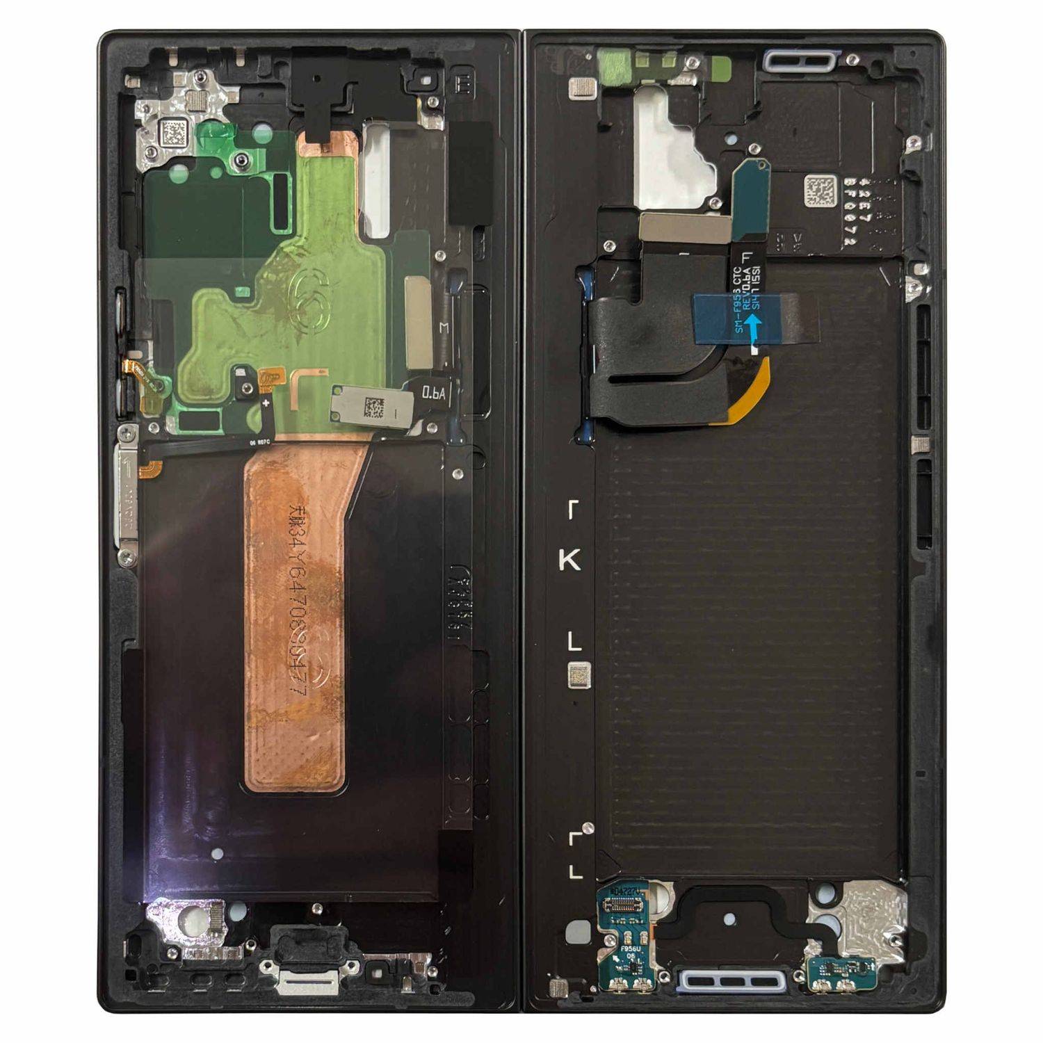 Samsung Display LCD Mittelrahmen für Galaxy Z Fold6 GH82-35044D Ersatz Schwarz