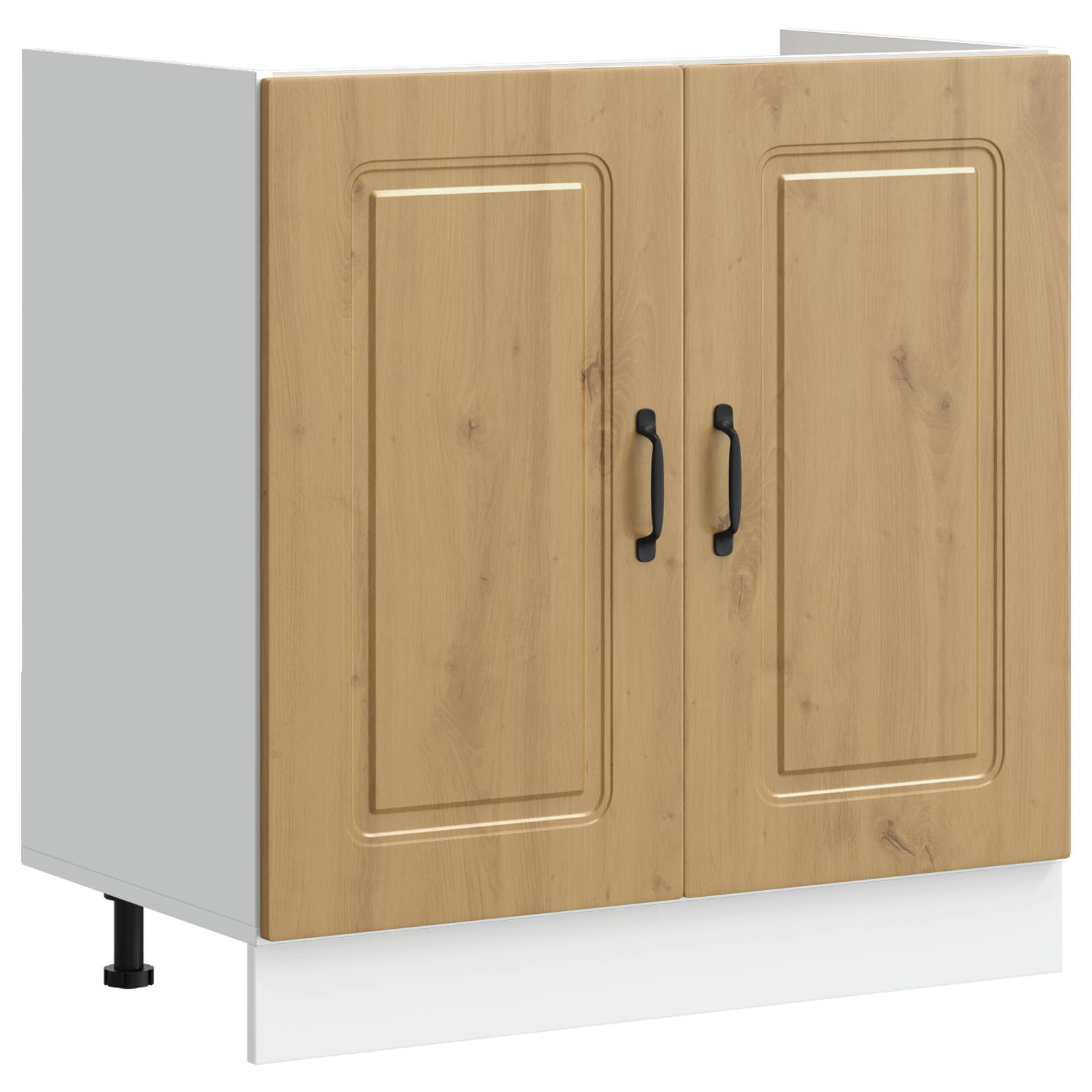 vidaXL Küchenschrank Kalmar Doppelbecken Artisan Eiche Holzwerkstoff