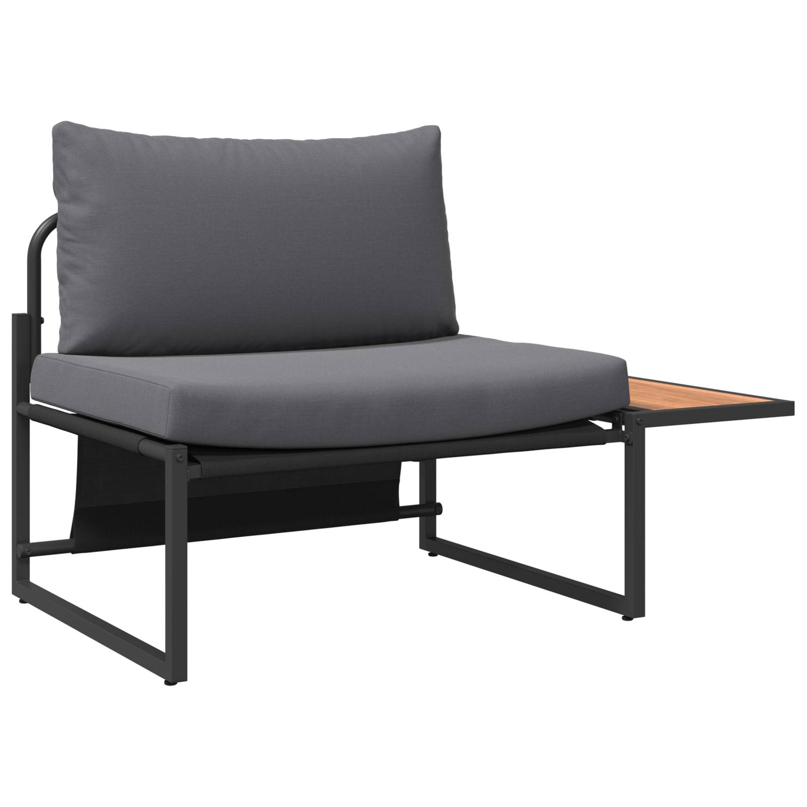 vidaXL 3-tlg. Garten-Sofagarnitur mit Anthrazit Kissen