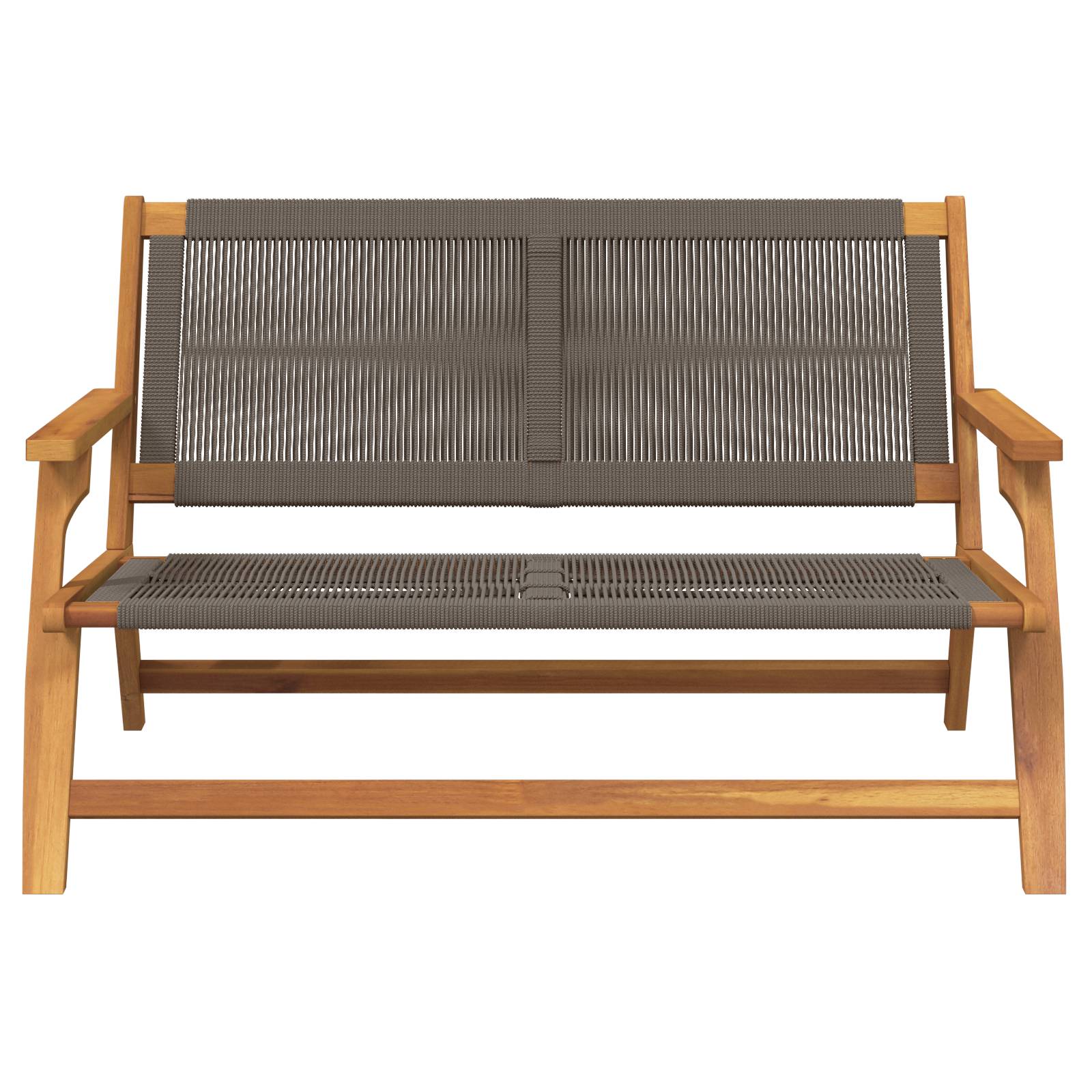 vidaXL Gartenbank Grau 76x122x73 cm Massives Akazienholz