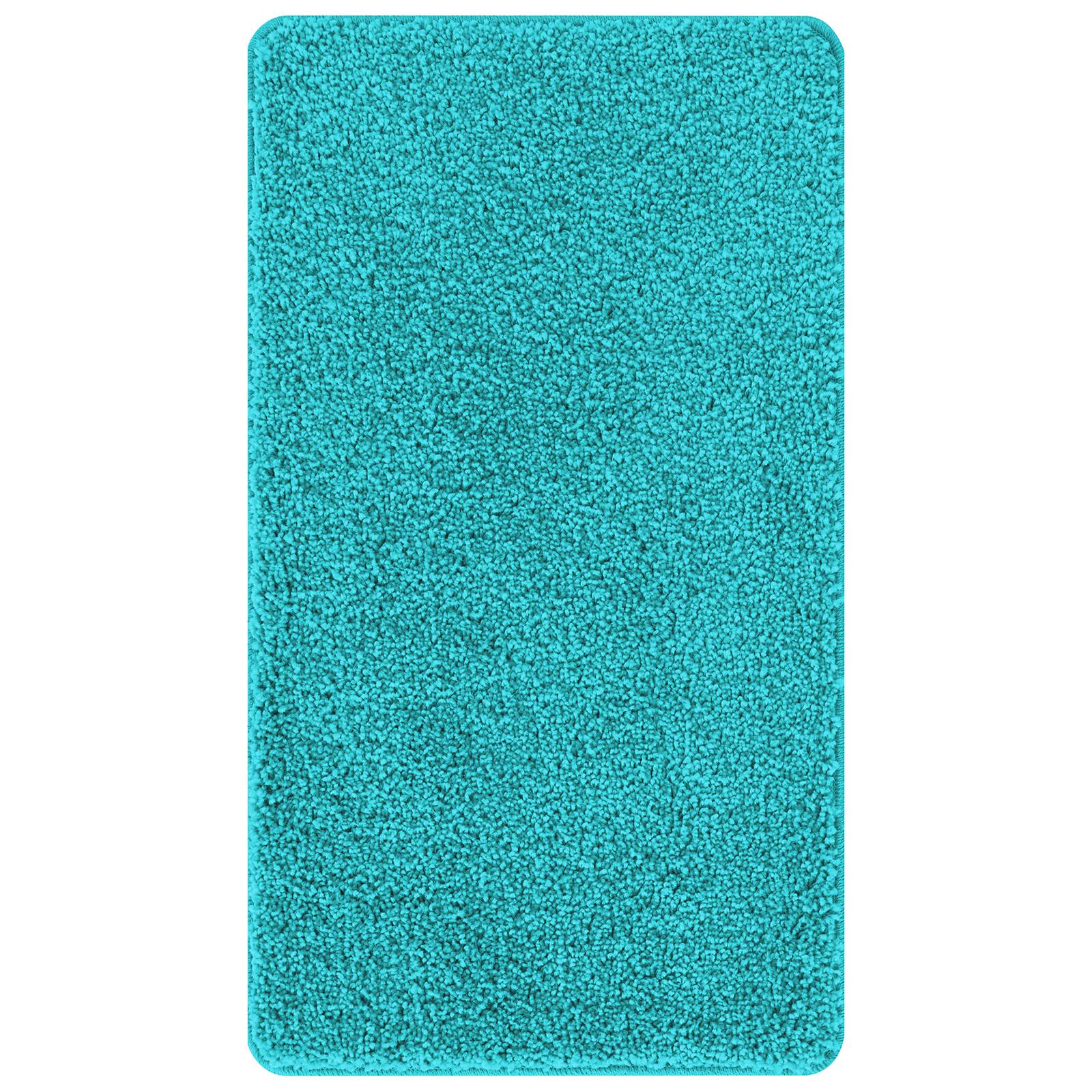 vidaXL Badematte Rechteckig Türkis 70x120 cm Polypropylen Rutschfest