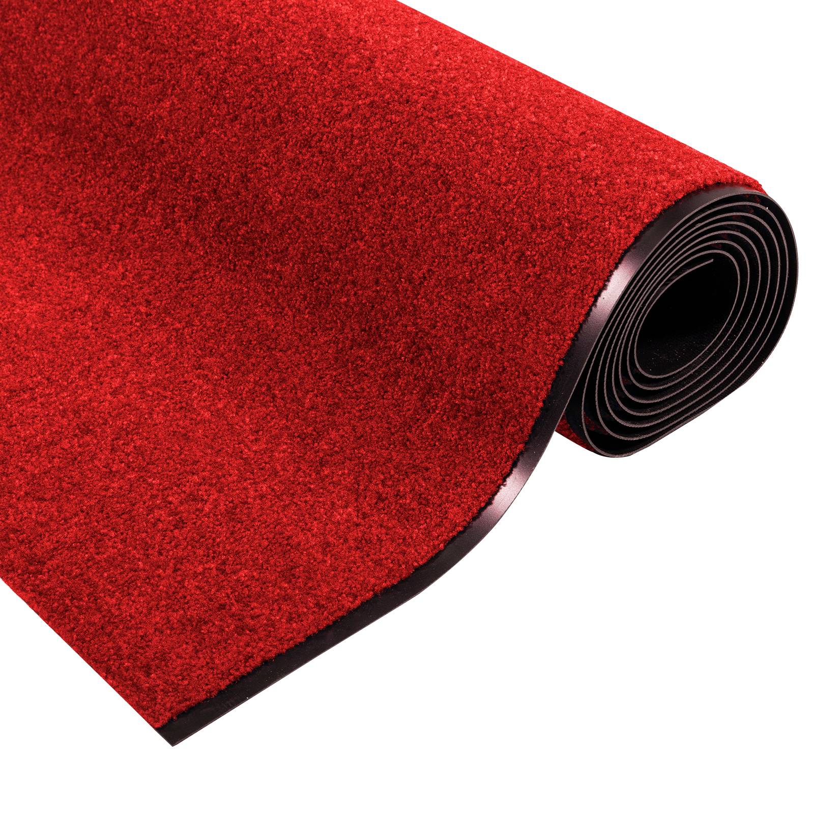 vidaXL Fußmatte Waschbar Rot 120x400 cm