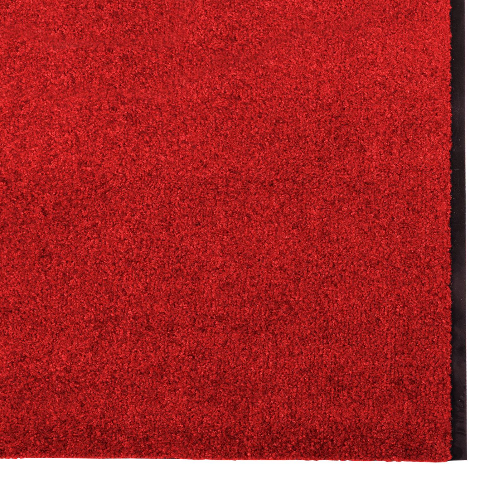 vidaXL Fußmatte Waschbar Rot 120x400 cm