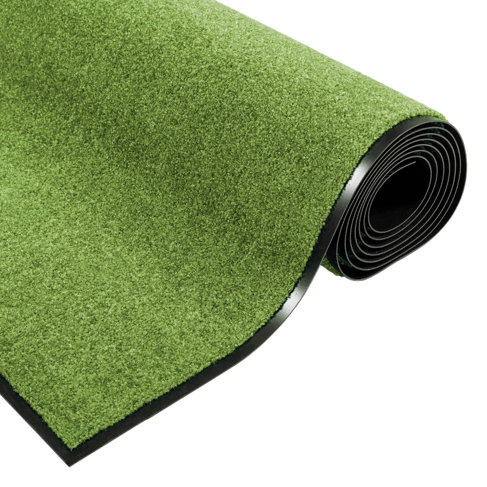 vidaXL Fußmatte Waschbar Grün 120x250 cm