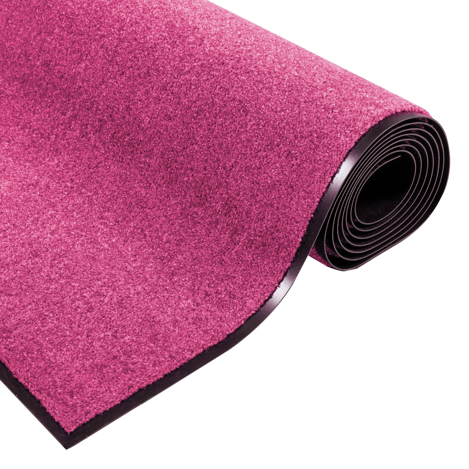 vidaXL Fußmatte Waschbar Rosa 120x300 cm