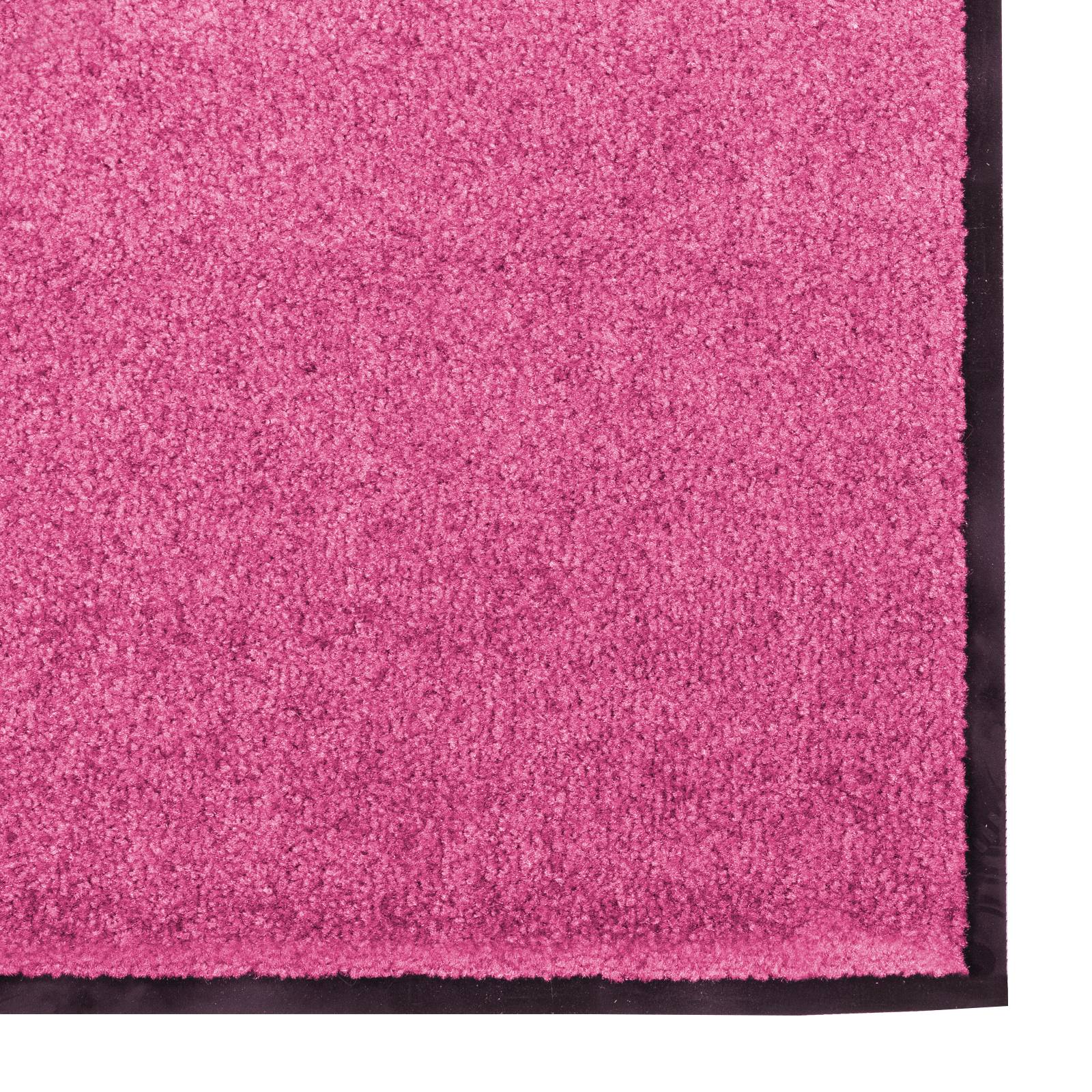 vidaXL Fußmatte Waschbar Rosa 120x300 cm
