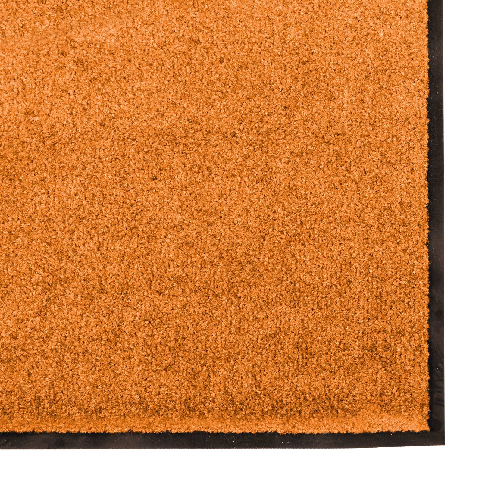 vidaXL Fußmatte Waschbar Orange 120x250 cm