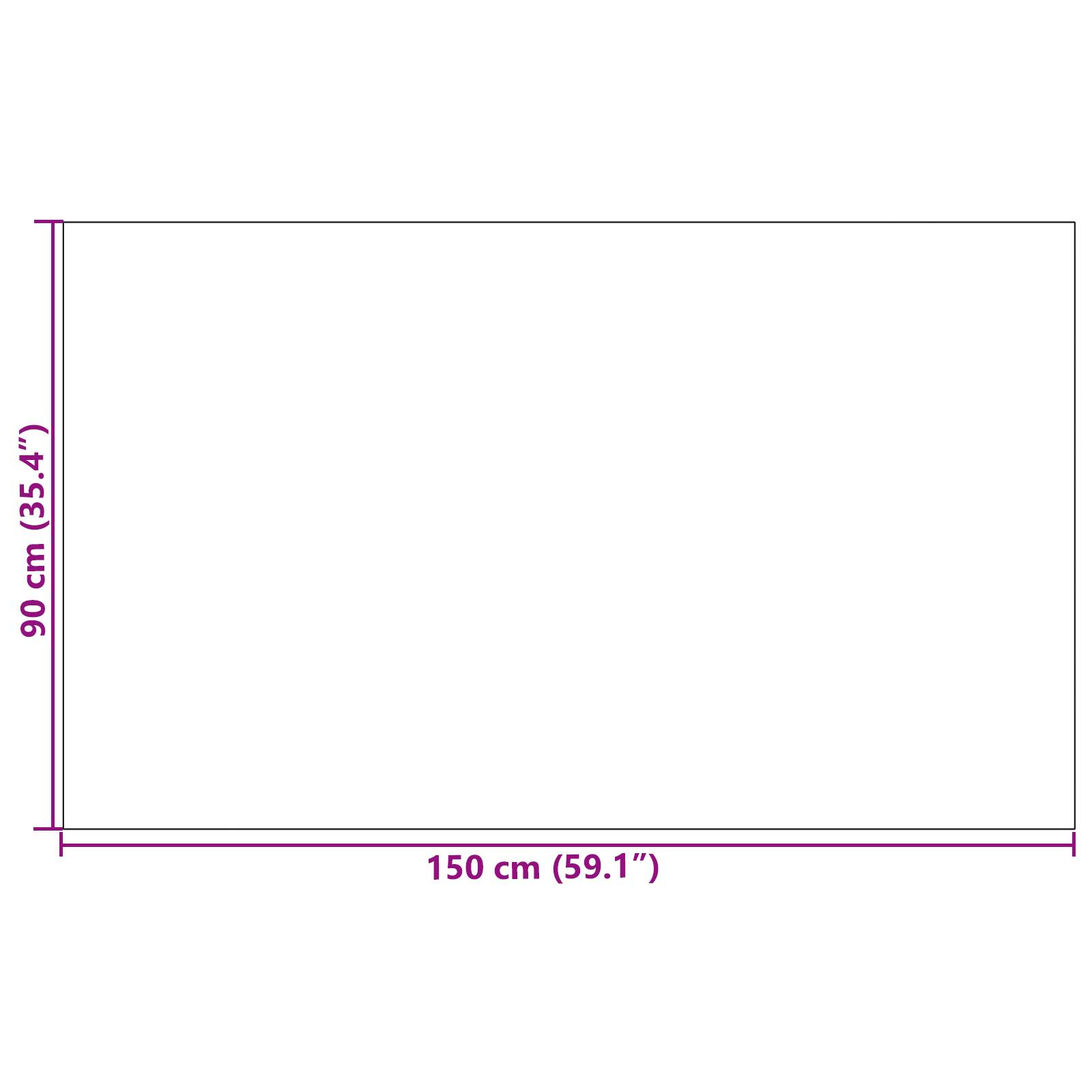 vidaXL Fußmatte Rechteckig Braun 90x150 cm