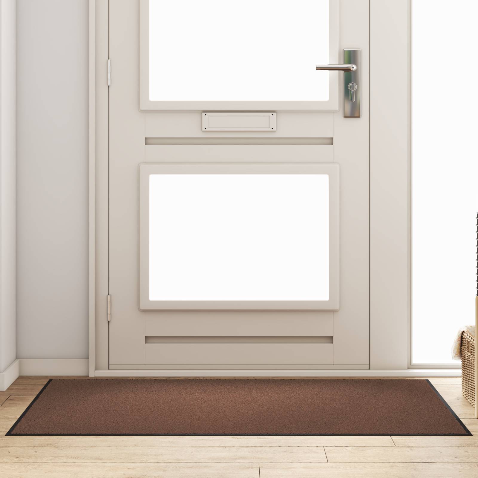 vidaXL Fußmatte Rechteckig Braun 90x150 cm