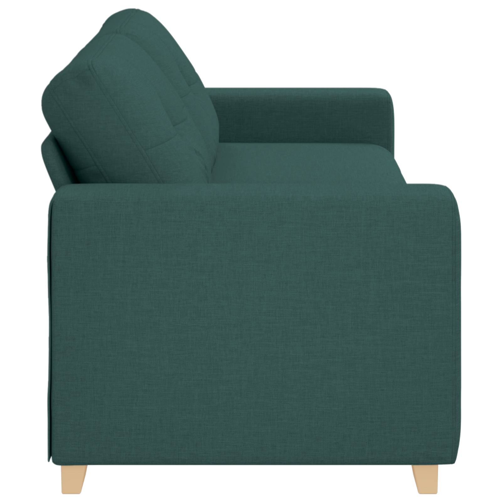 vidaXL Sofa 3-Sitzer Dunkelgrün 180 cm Stoff