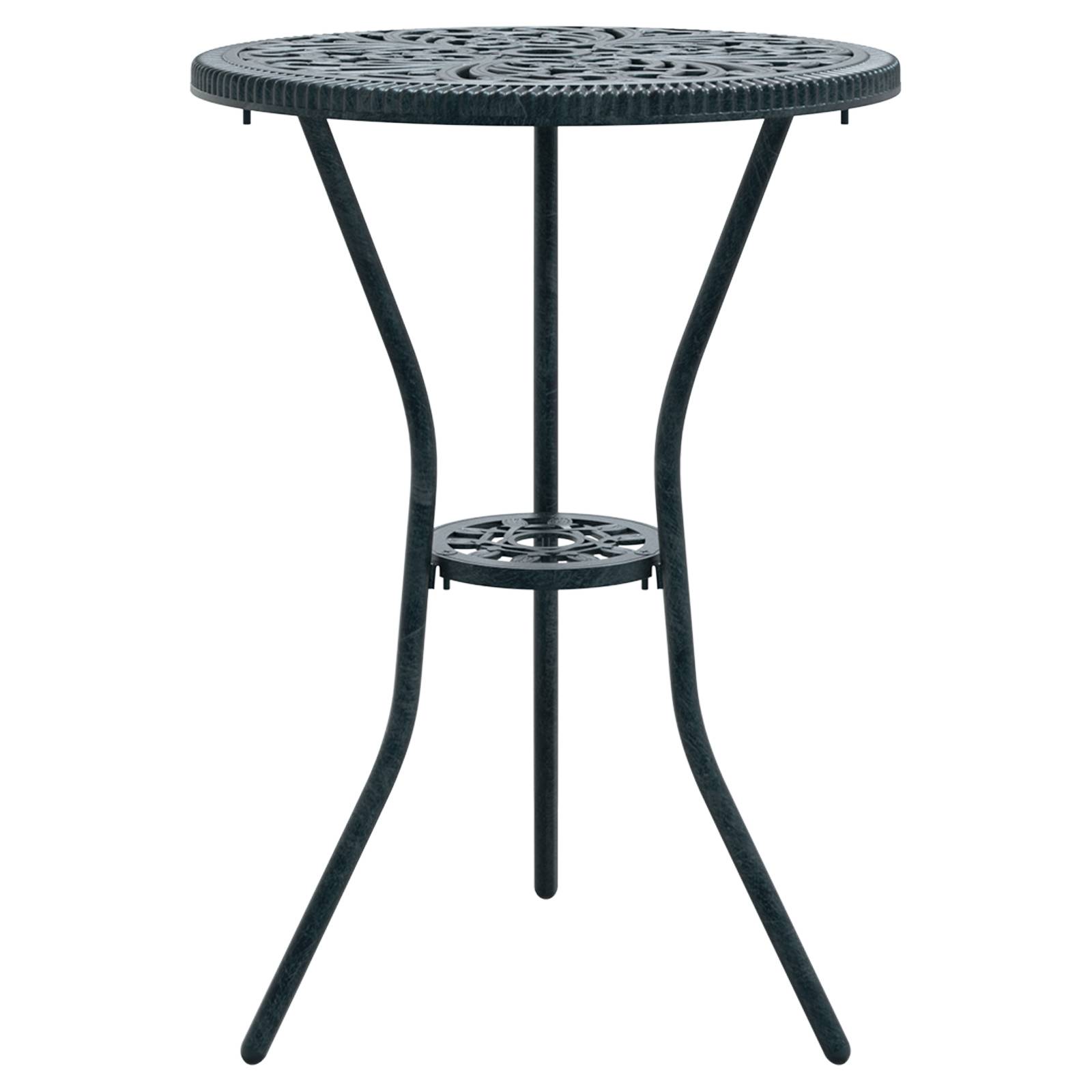 vidaXL 3-tlg. Garten-Bistro-Set Grün Aluminiumguss