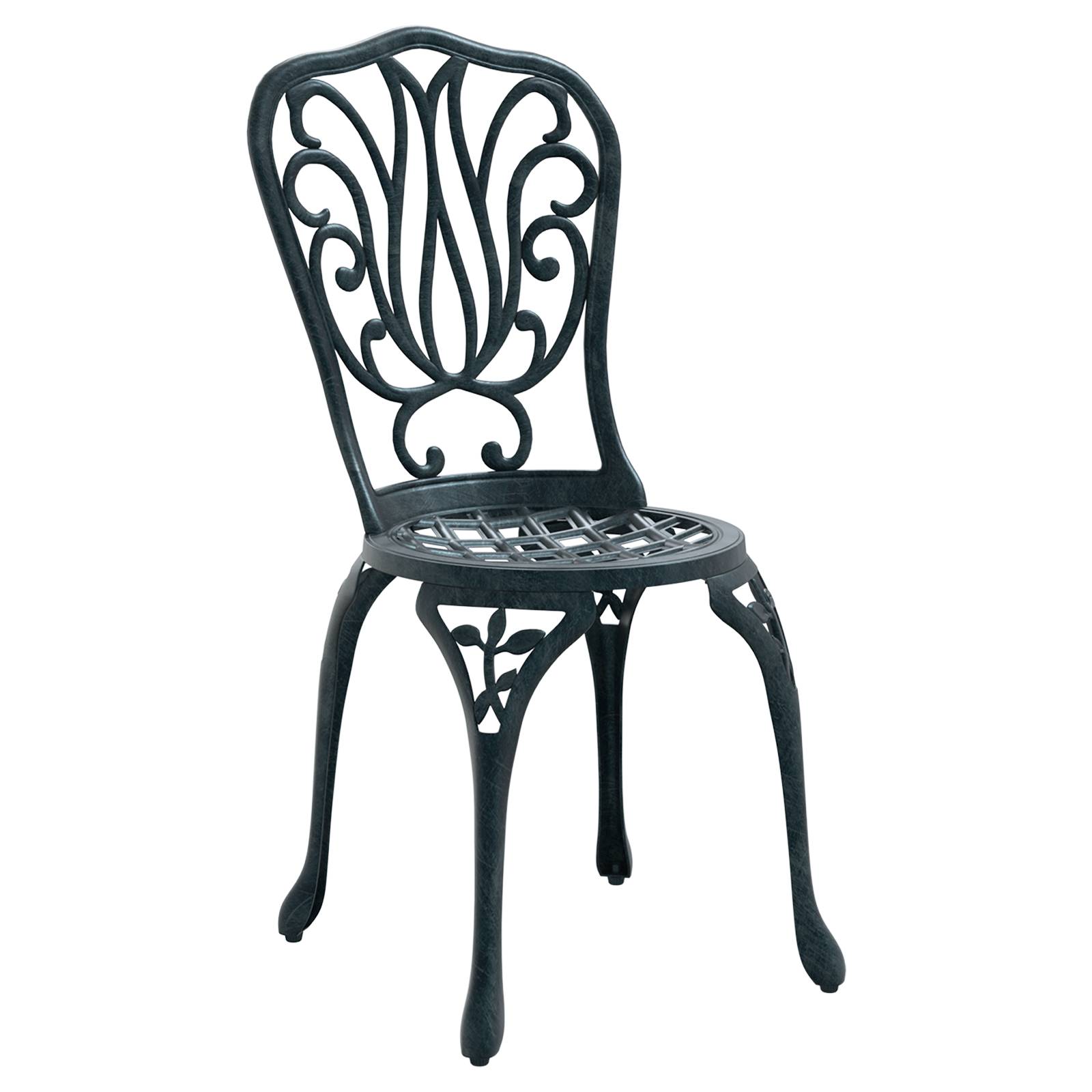 vidaXL 3-tlg. Garten-Bistro-Set Grün Aluminiumguss
