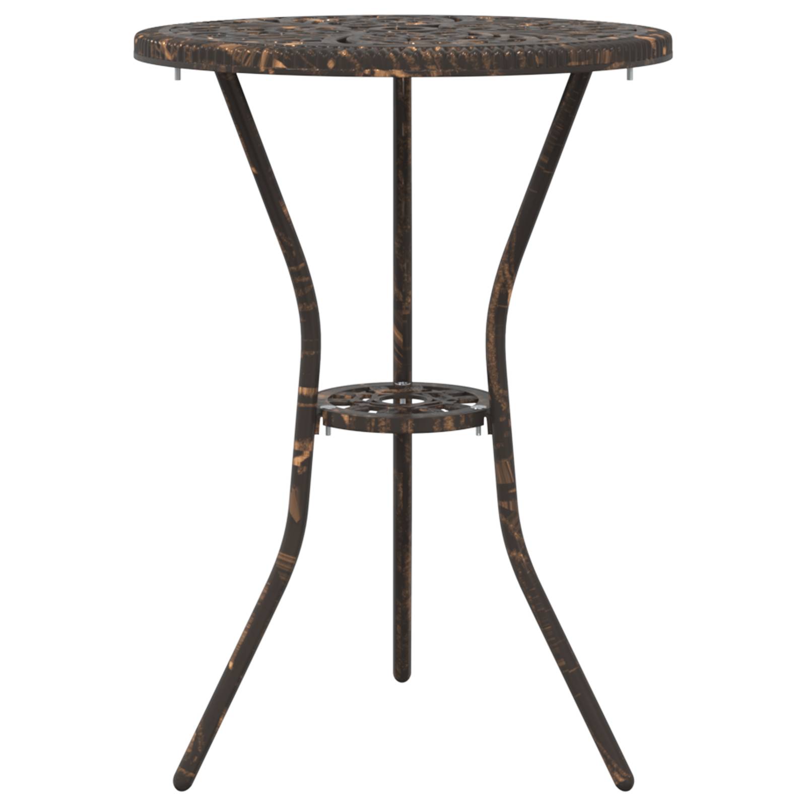 vidaXL 3-tlg. Garten-Bistro-Set Bronzen Aluminiumguss