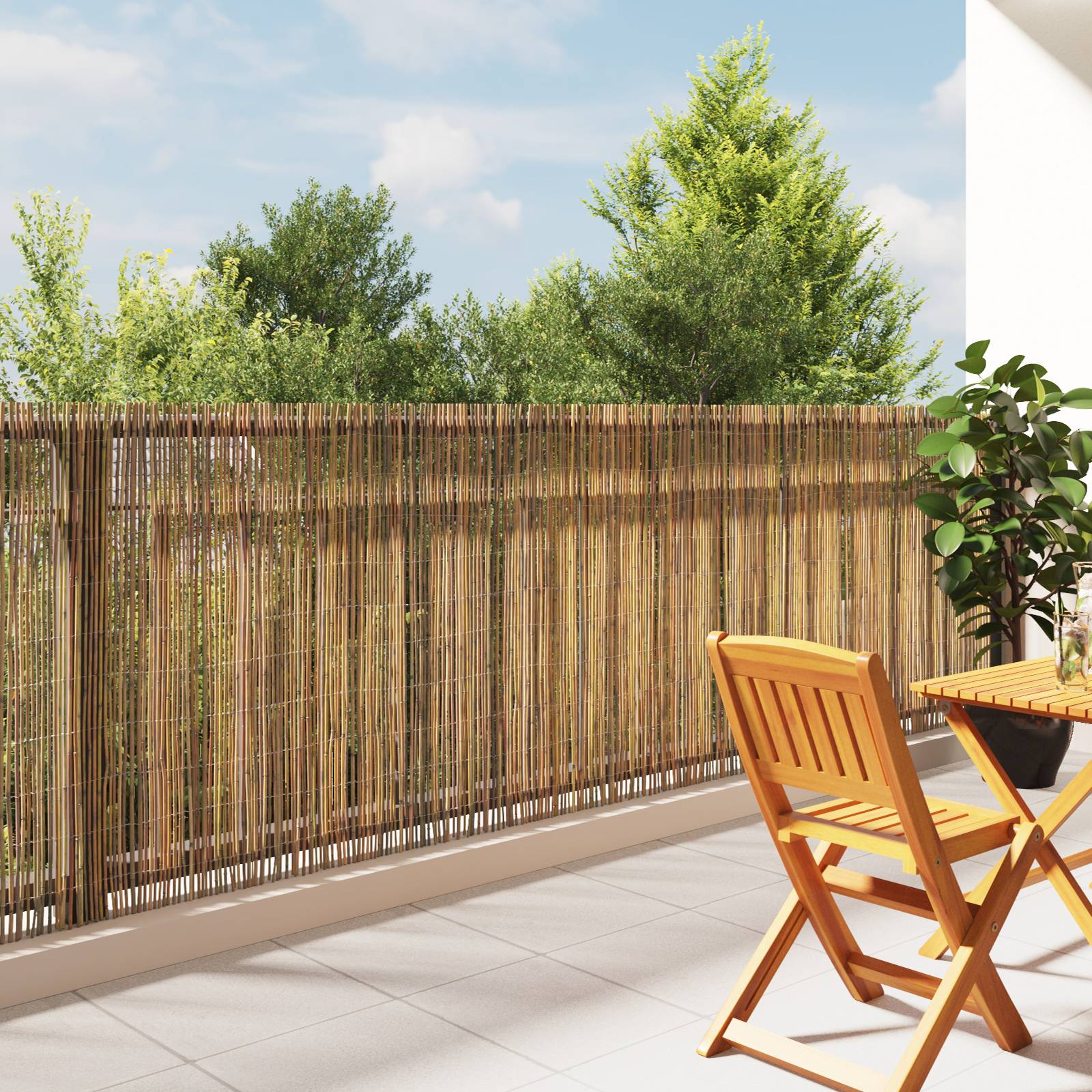 vidaXL Bambuszaun 300x125 cm
