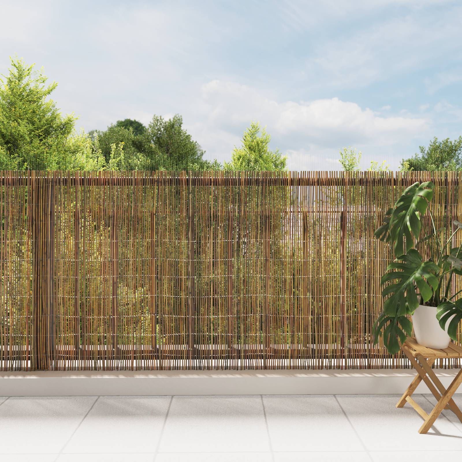 vidaXL Bambuszaun 300x125 cm
