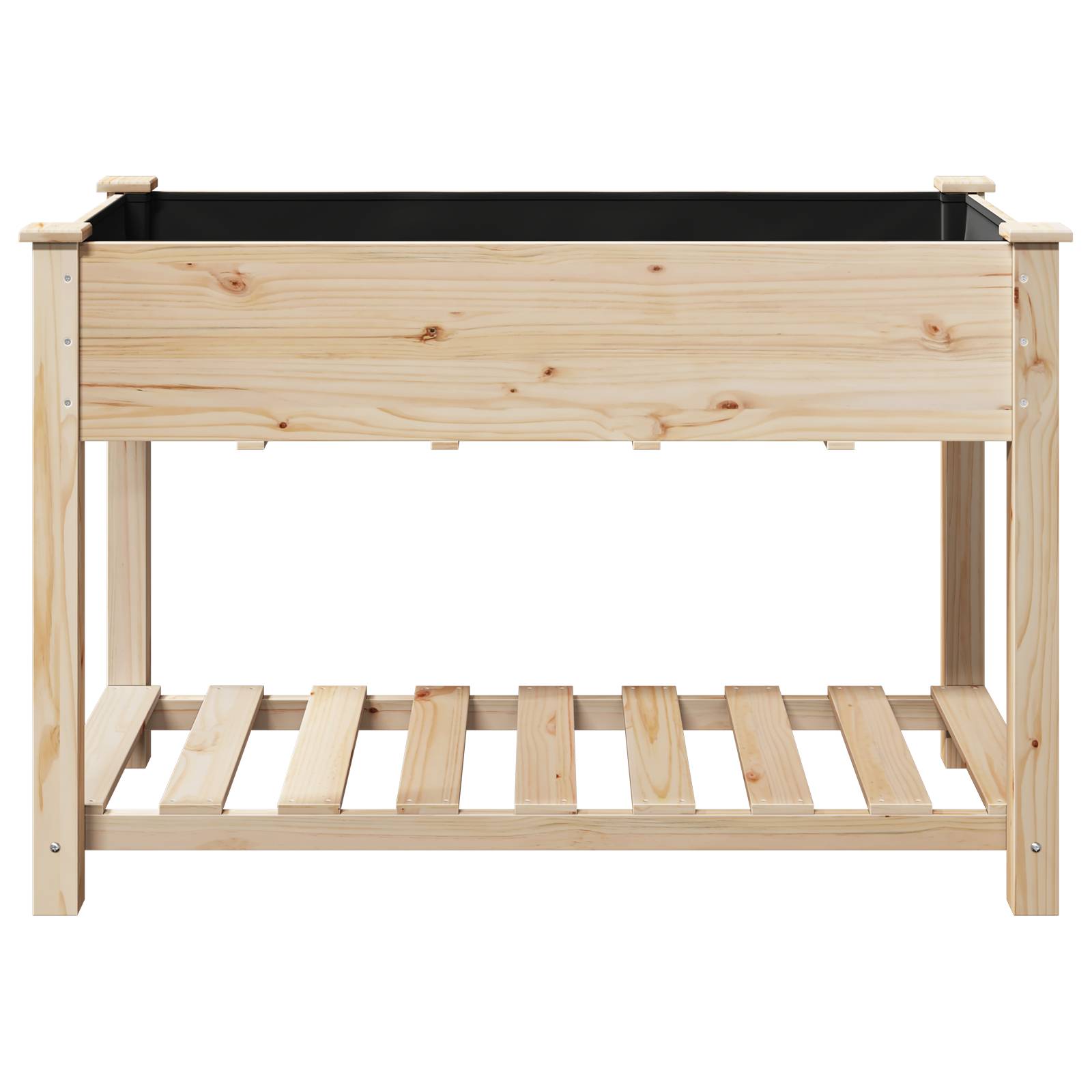 vidaXL Pflanzkasten mit Ablage 115x59x76 cm Massivholz Tanne