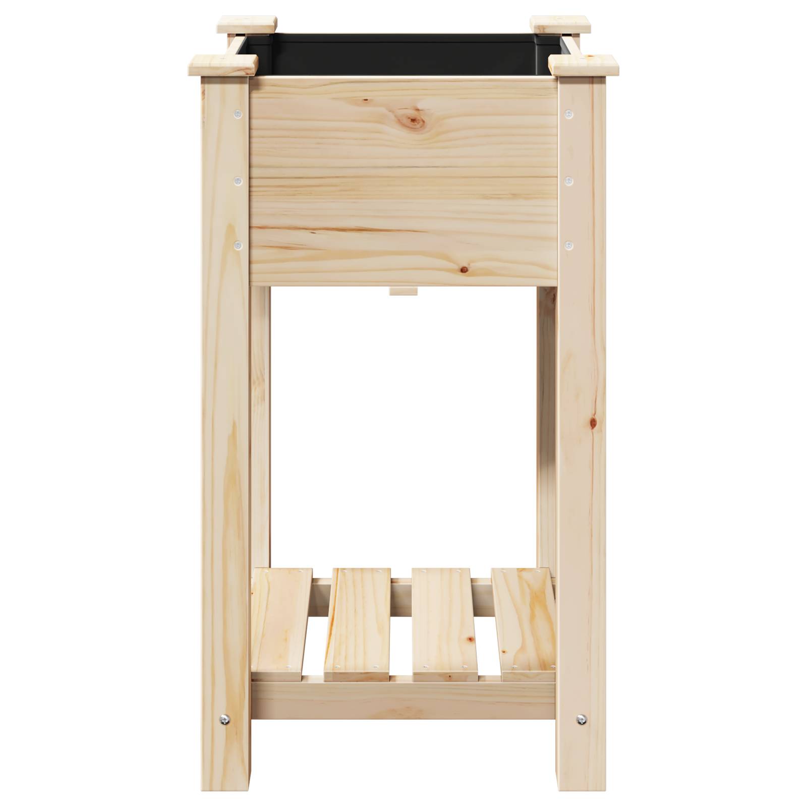 vidaXL Pflanzkasten mit Ablage 45x45x76 cm Massivholz Tanne