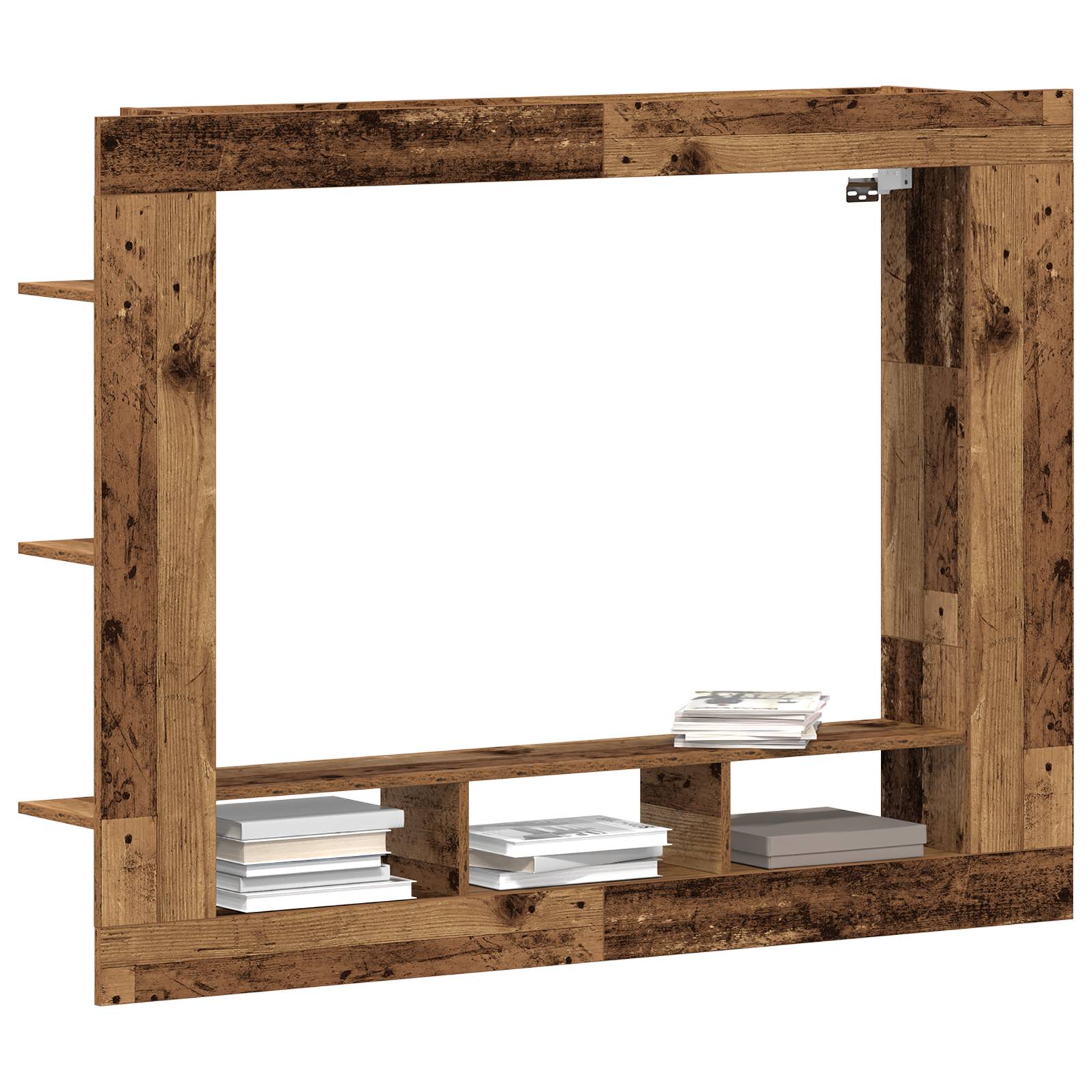 vidaXL TV-Wandschrank Altholz 152x22x113 cm