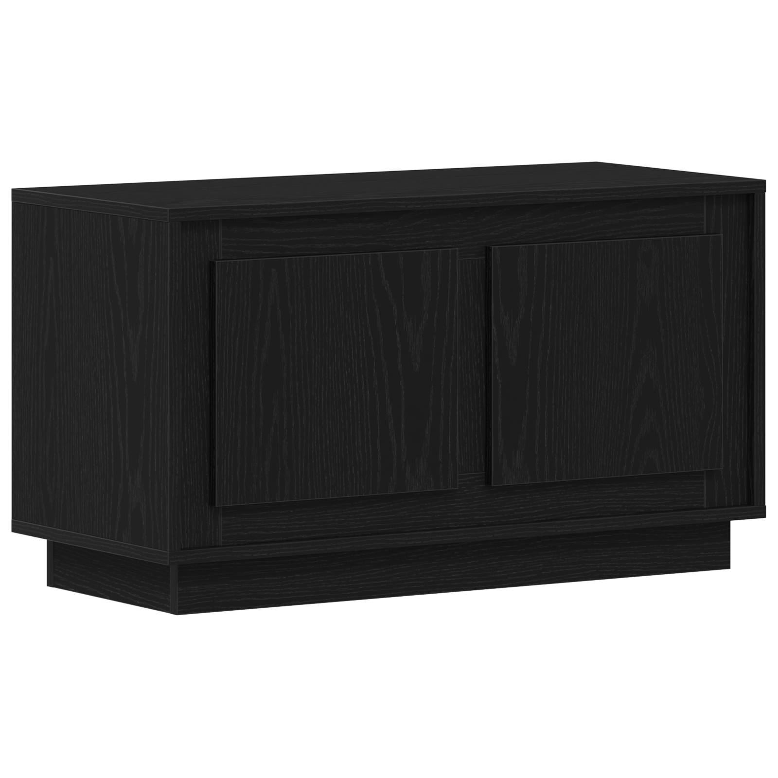 vidaXL TV-Schrank Schwarz Eiche 80x35x45 cm Holzwerkstoff